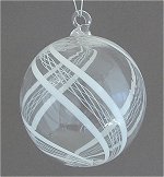 White Latticino Ball
